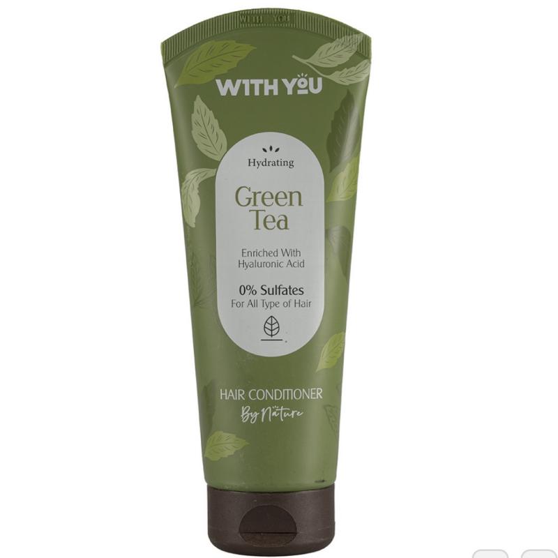 نرم کننده موی سر ویت یو چای سبز با هیالورونیک اسید With You Green Tea Acid Hairحجم 200 میل