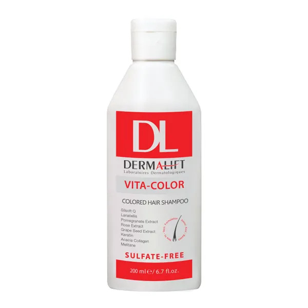 درمالیفت _شامپو موهای رنگ شده مدل Vita-Color